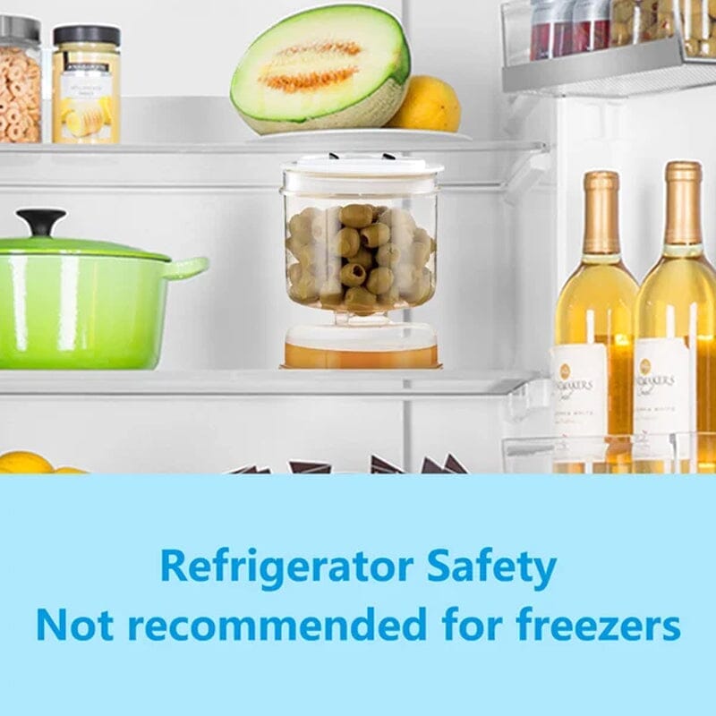 Nousa PickleJar - Pickle En Olives Pot Container Met Zeef