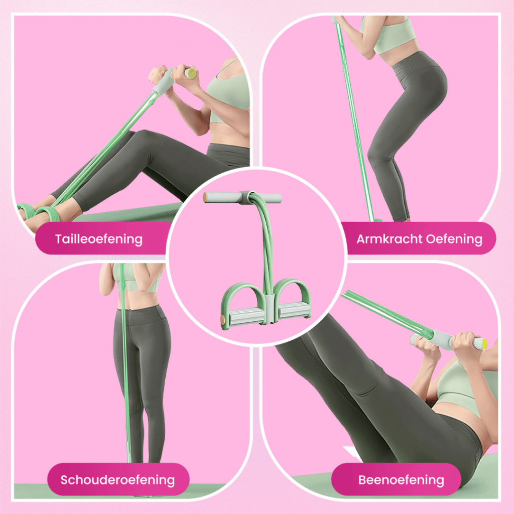 AbbyFit™ – Buik- en Beenspier Elastische Trekkoordtrainer