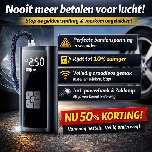 AirPump™  Bespaar direct op brandstof en luchtkosten