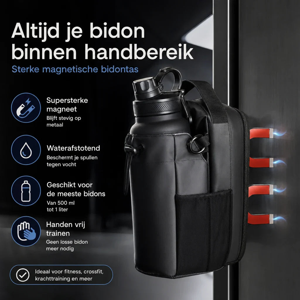 GymMag™ – Magnetische Sporttas met Flessenhouder