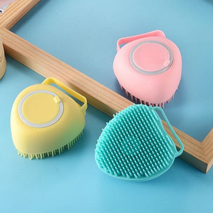 DogCat  BathBrush - Siliconen Massageborstel Voor Huisdieren Met Shampoodoos