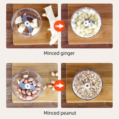 Nousa Chopper - Draagbare Elektrische Keuken Minihakmolen