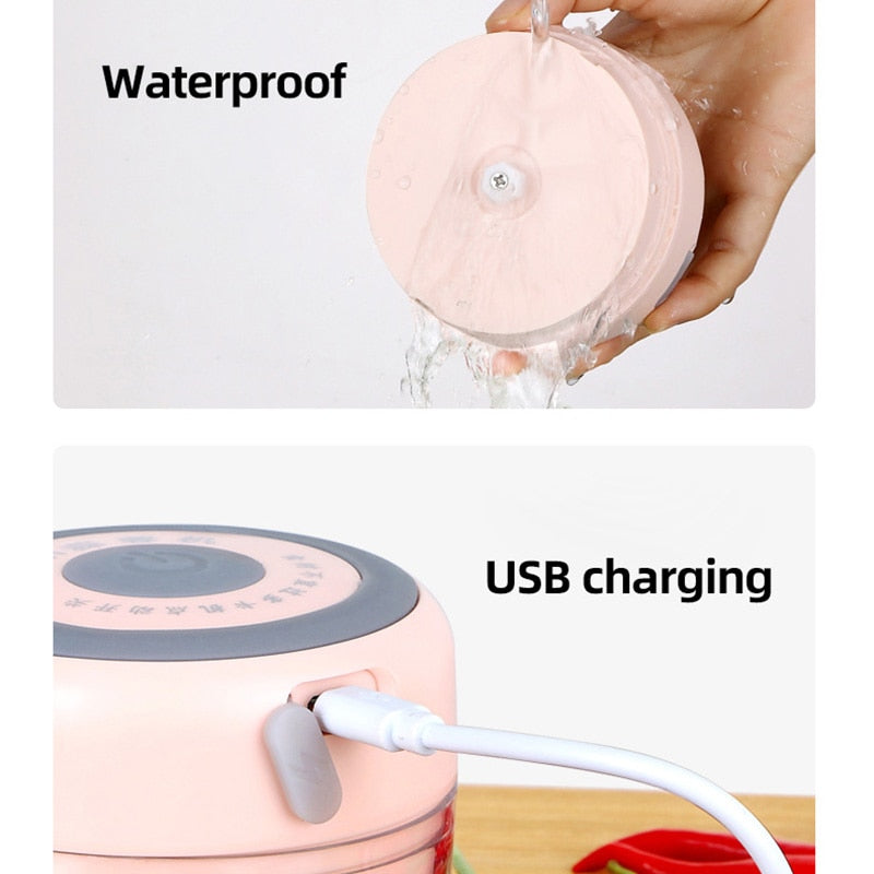 Nousa Chopper - Draagbare Elektrische Keuken Minihakmolen