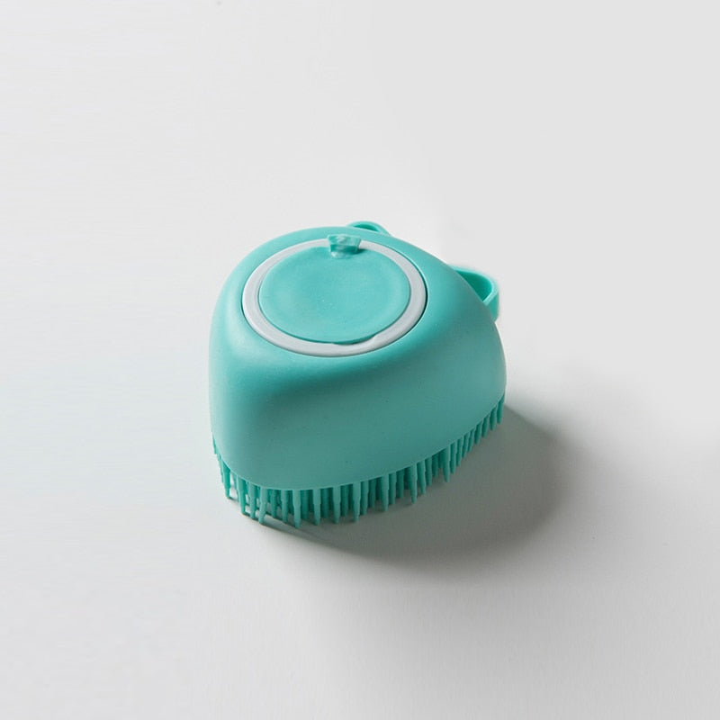 DogCat  BathBrush - Siliconen Massageborstel Voor Huisdieren Met Shampoodoos