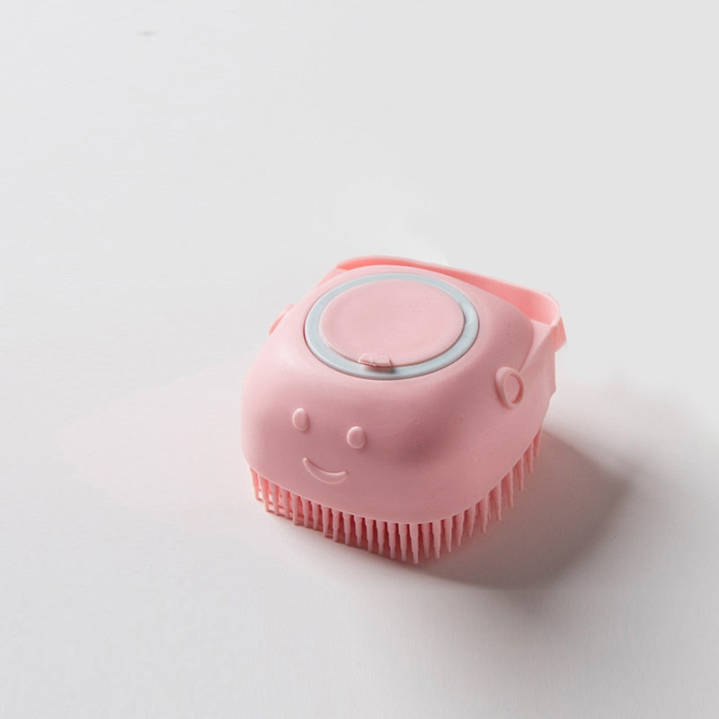 DogCat  BathBrush - Siliconen Massageborstel Voor Huisdieren Met Shampoodoos