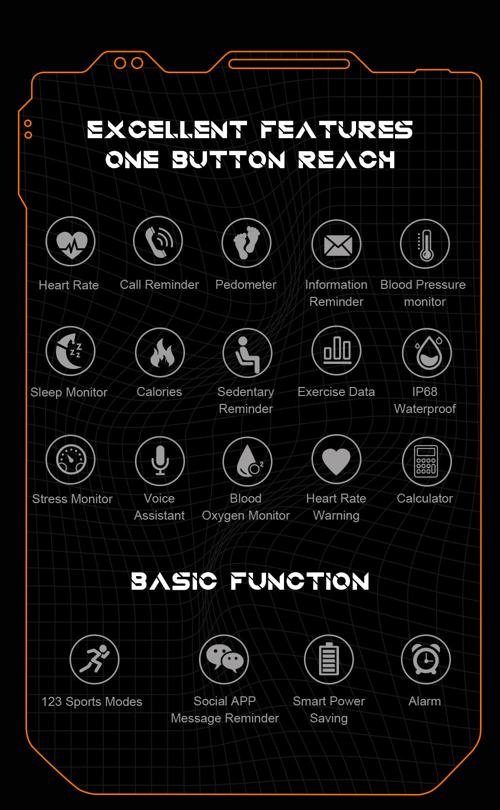 One Watch - Onverwoestbaar Smartwatch Waterbestendig