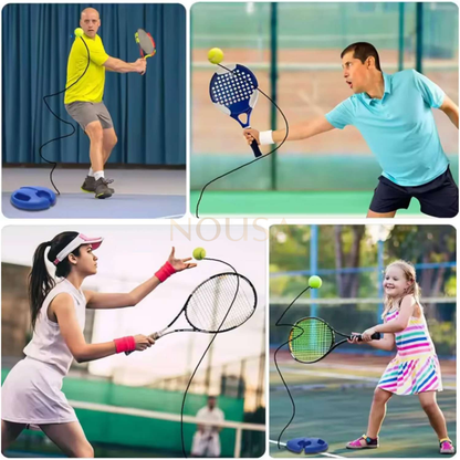 SoloTennis™ Trainer | Train zelfstandig, verbeter je slag met elastisch snoer & robuust ontwerp