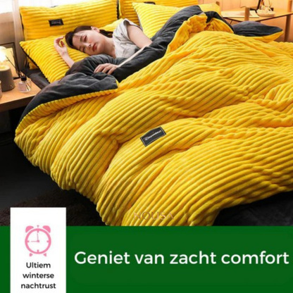 Fluwelen Fleece Dekbedovertrek | Extra warm deze koude dagen!