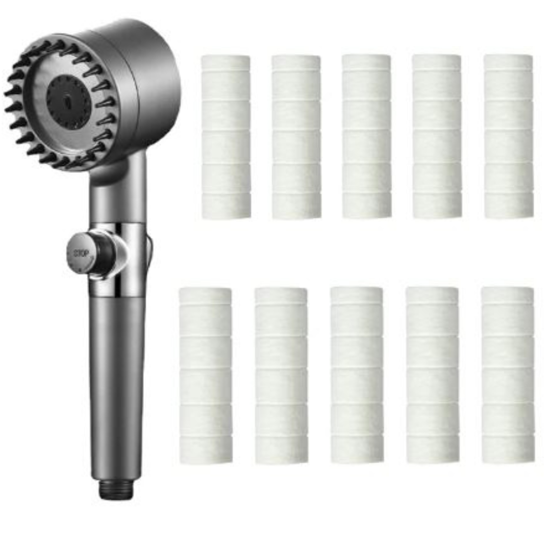 Nousa ShowerFilter - 4 in 1 Massage En Huid Schoonheid Multifunctionele Douchekop