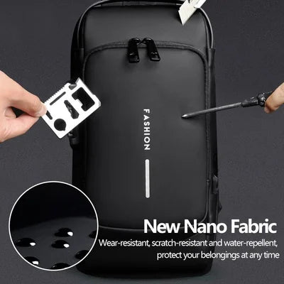 Cross Bag | Nieuw Design Crossbody SideBag Anti-Theft met Lader
