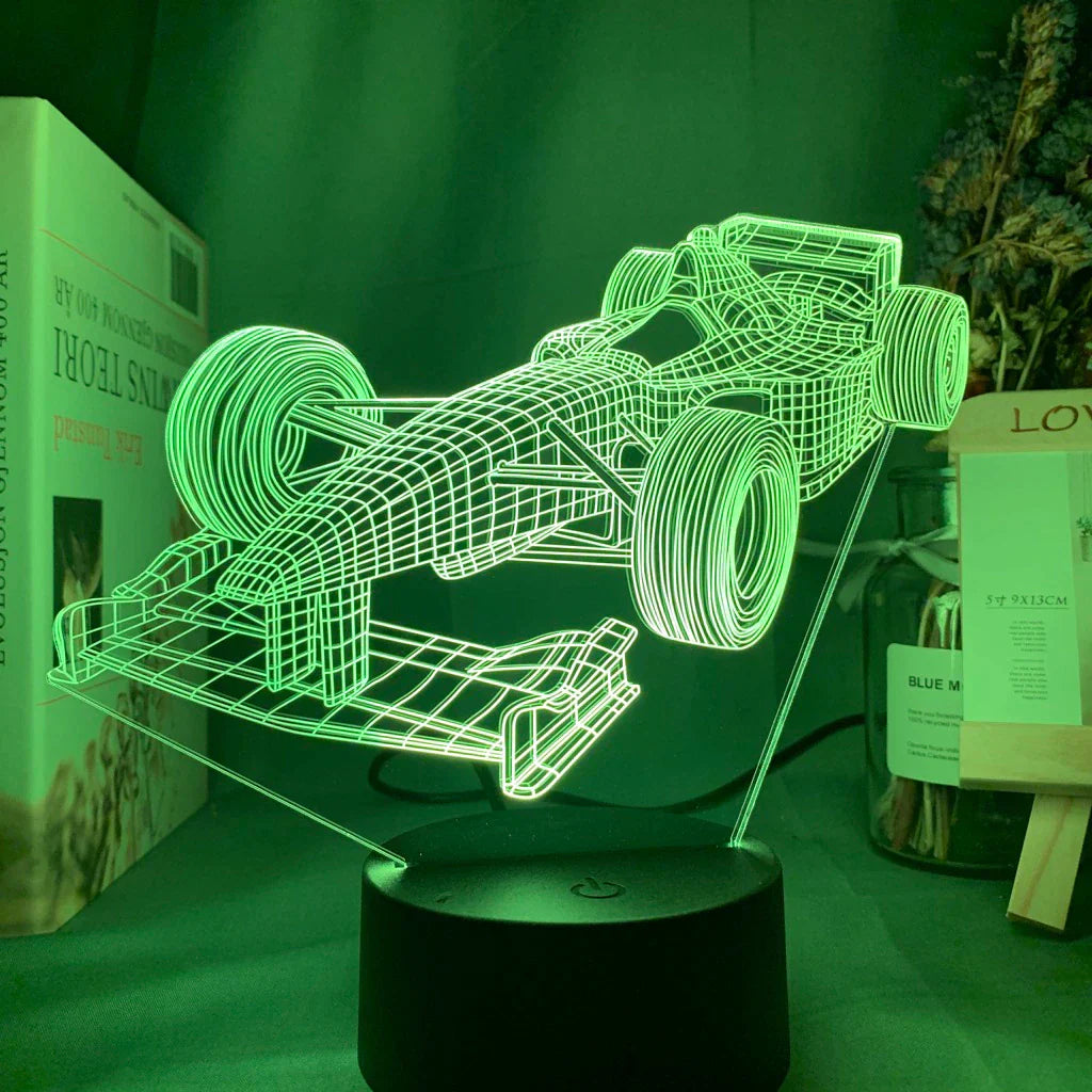 LedNousa Formule-1 3D Illusie Lamp met Kleur Modus