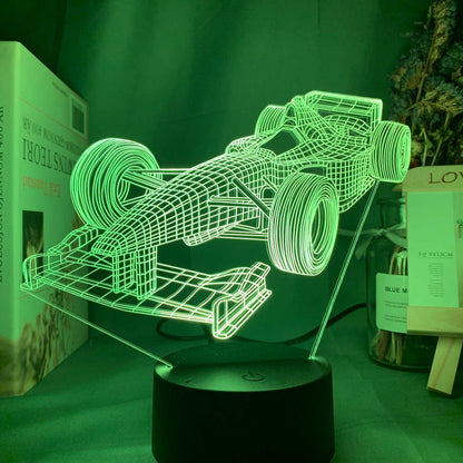 LedNousa Formule-1 3D Illusie Lamp met Kleur Modus