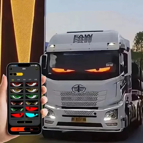 NightRider™ Matrix LED Display | Devil Eyes, Teksten & Animaties via App en Afstandsbediening
