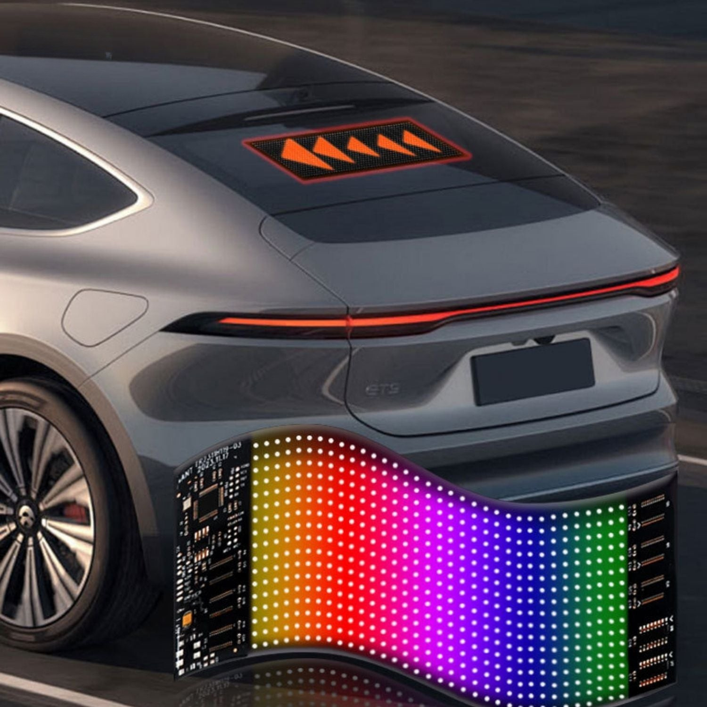 NightRider™ Matrix LED Display | Devil Eyes, Teksten & Animaties via App en Afstandsbediening