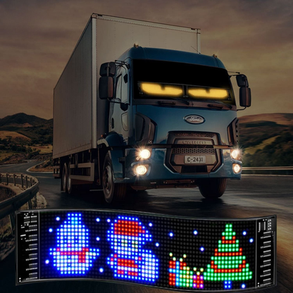 NightRider™ Matrix LED Display | Devil Eyes, Teksten & Animaties via App en Afstandsbediening