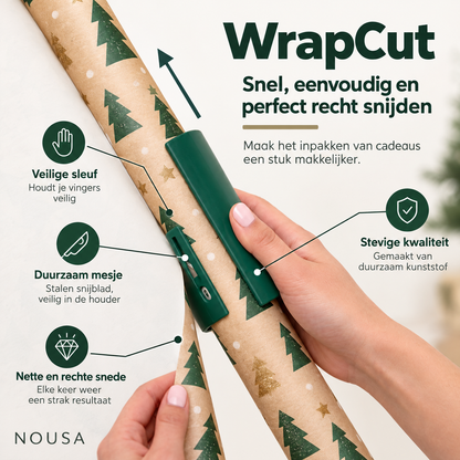 WrapCut | Cadeaupapier Snijder – Snel & Recht Snijden