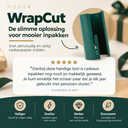WrapCut | Cadeaupapier Snijder – Snel & Recht Snijden