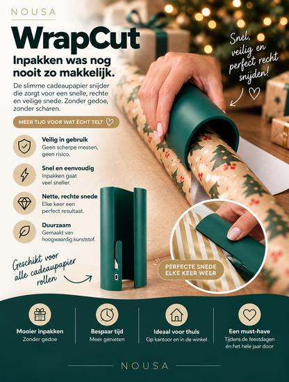 WrapCut | Cadeaupapier Snijder – Snel & Recht Snijden